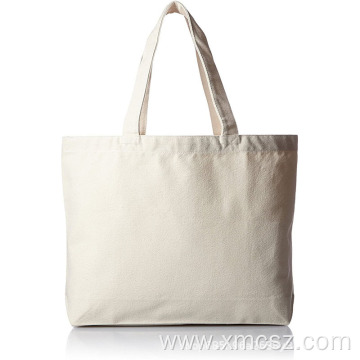 Plain off white reusable shopping tote bags